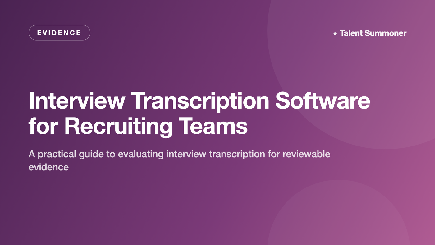 Interview Transcription Software for Recruiting Teams Interview Transcription Software for Recruiting Teams