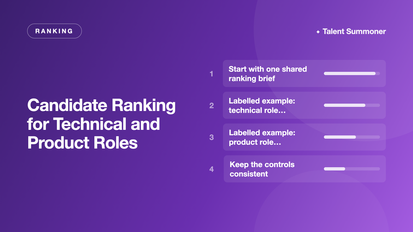 Candidate Ranking for Technical and Product Roles Candidate Ranking for Technical and Product Roles