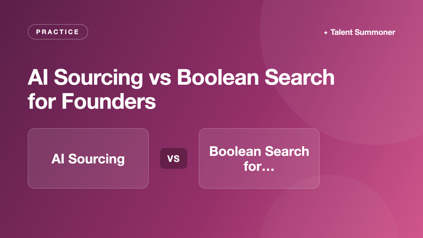 AI Sourcing vs Boolean Search for Founders AI Sourcing vs Boolean Search for Founders