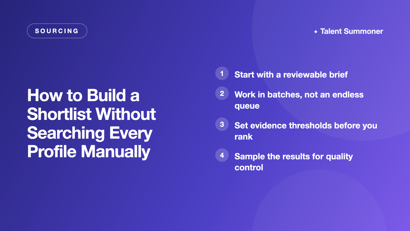 How to Build a Shortlist Without Searching Every Profile Manually How to Build a Shortlist Without Searching Every Profile Manually