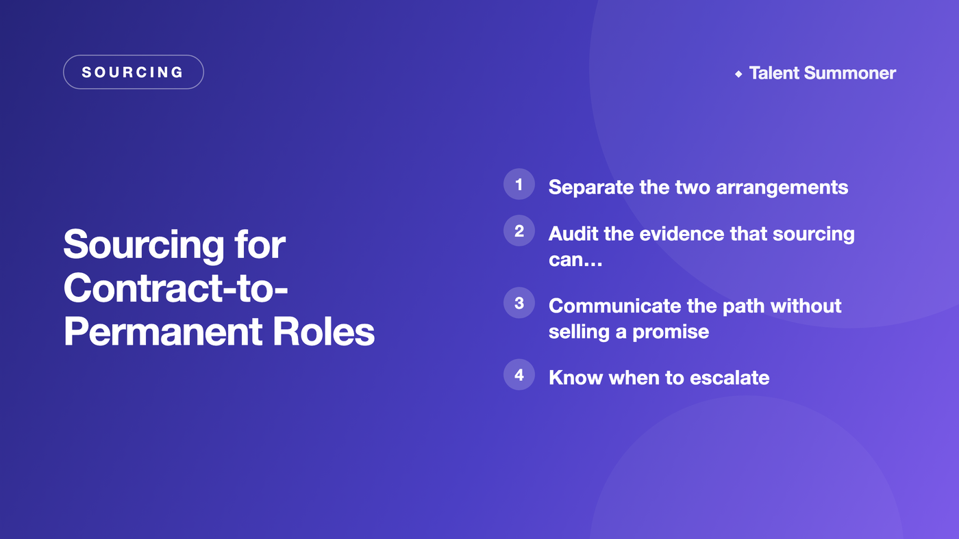 Sourcing for Contract-to-Permanent Roles Sourcing for Contract-to-Permanent Roles