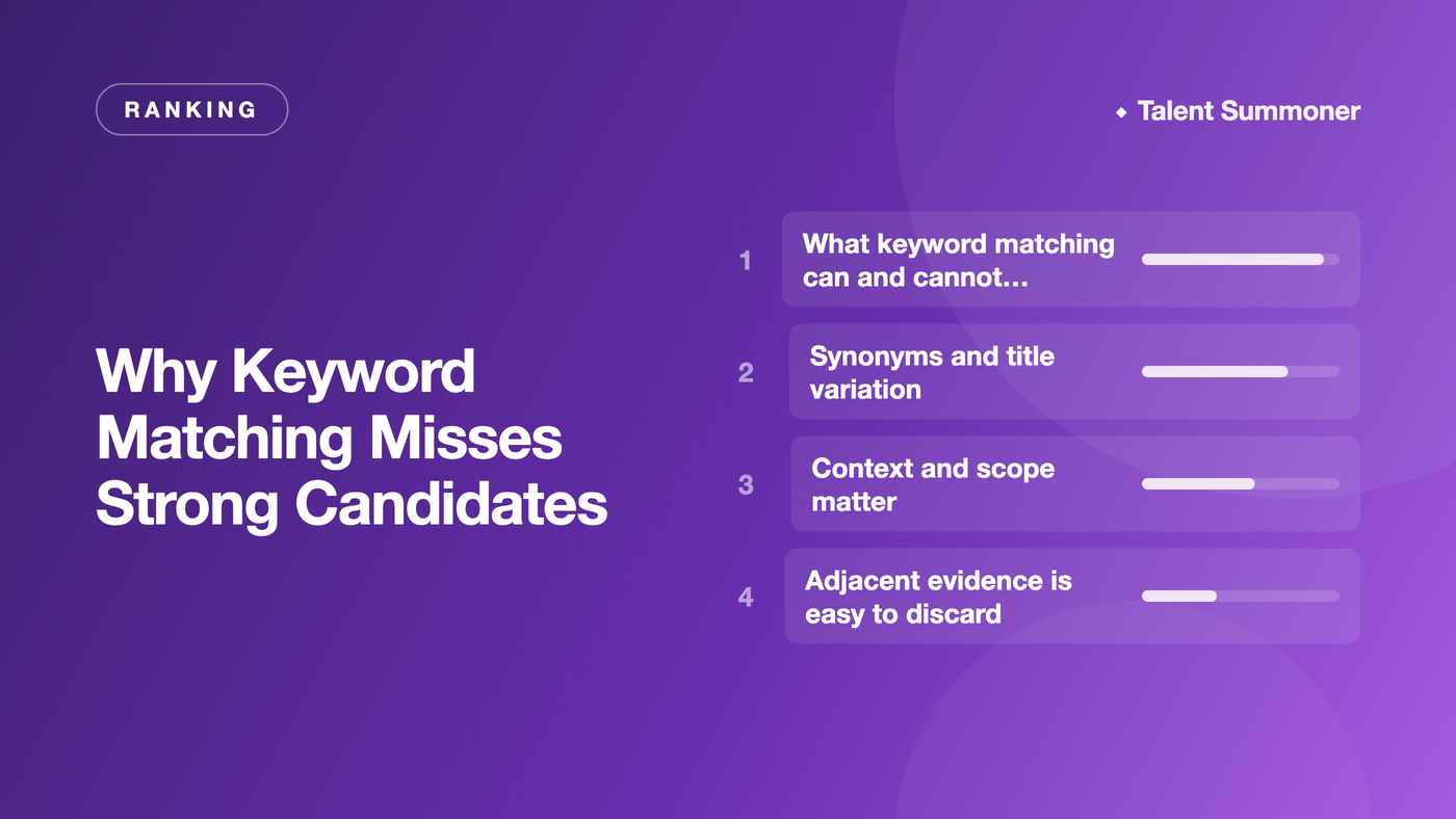 Why Keyword Matching Misses Strong Candidates Why Keyword Matching Misses Strong Candidates