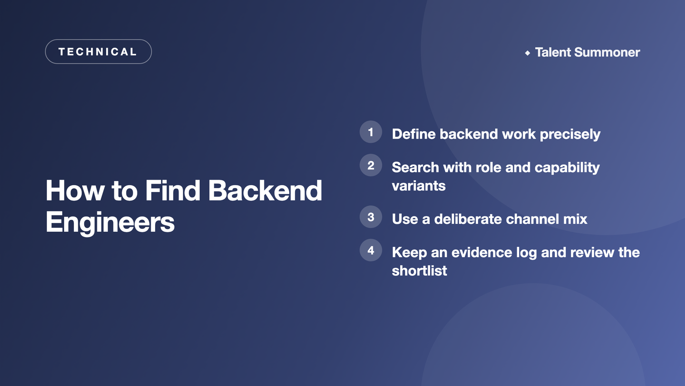 How to Find Backend Engineers How to Find Backend Engineers